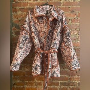 Cider size XL patterned fleece jacket